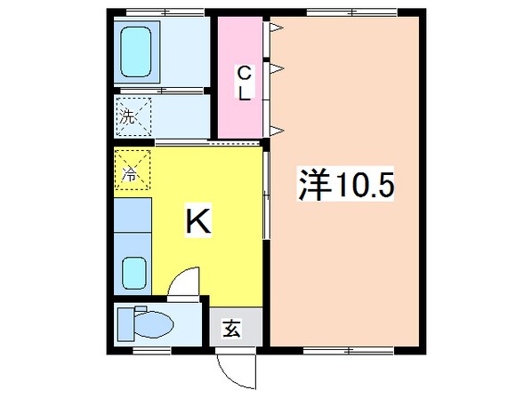 シラクラハイツの物件間取画像